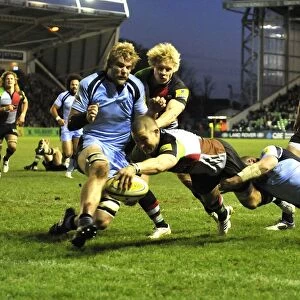 Mike Brown scores for Harlequins