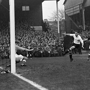 Nat Lofthouse scores for the Football League in 1951
