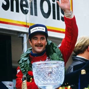 Nigel Mansell - winner of the 1985 Grand Prix of Europe