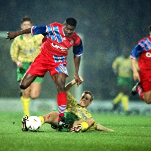 Norwich City take on Bayern Munich in the 1993 / 4 UEFA Cup