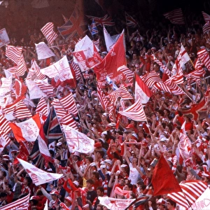 Nottingham Forest fans at the 1980 European Cup Final