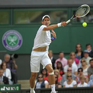 Novak Djokovic during the 2011 Wimbledon Championships