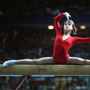 Olga Korbut at the 1976 Montreal Olympics