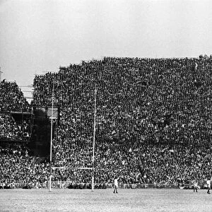 A packed stand at Ellis Park, Johannesburg, watches the last test between the Lions and South Africa in 1974