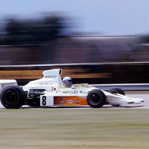 Peter Revson on his way to winning the 1973 British Grand Prix at Silverstone