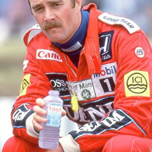 Race-winner Nigel Mansell at the 1987 British Grand Prix