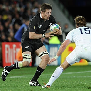 Richie McCaw on the ball during the 2011 World Cup Final