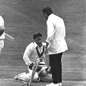 Rod Marsh appeals to Dicke Bird at Lords in 1981
