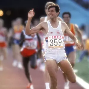 Seb Coe celebrates as he crosses the line to win 1500m gold at the 1984 Los Angeles Olympics Seb Coe celebrates as he crosses the line to win 1500m gold at the 1984 Los Angeles Olympics