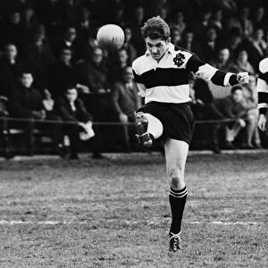 Stewart Wilson kicks for the Barbarians in 1967