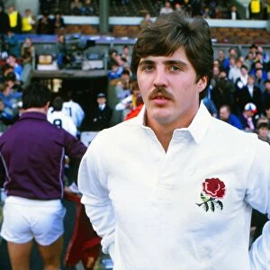 Stuart Barnes on his debut for England in 1984