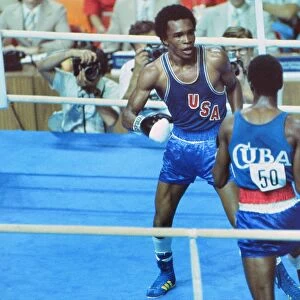 Sugar Ray Leonard at the 1976 Montreal Olympics