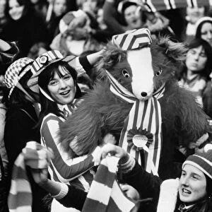 Sunderland fans with a giant teddy bear during the 1973 FA Cup homecoming to Roker Park