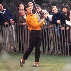 Tony Jacklin tees of at the 1969 Ryder Cup