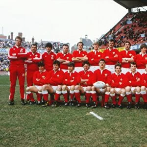 Wales team that faced France in the 1986 Five Nations