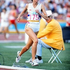 Wendy Sly at the 1984 Los Angeles Olympics