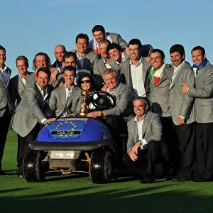 The winning European team at the 2010 Ryder Cup