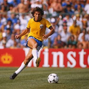 Zico in action during the 1982 World Cup