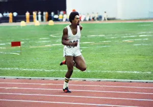 A 17 year old Daley Thompson competes at the 1976 Montreal Olympics
