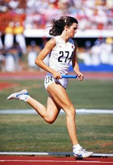 Images Dated 1st October 1982: 1982 Brisbane Commonwealth Games - Womens 4x400m Relay