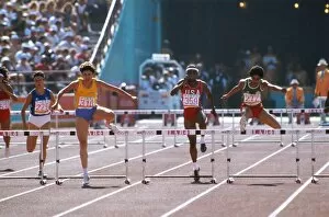 Images Dated 14th March 2012: 1984 Los Angeles Olympics - Womens 400m Hurdles