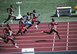 1988 Seoul Olympics Collection: 1988 Seoul Olympics: Mens 100m Final