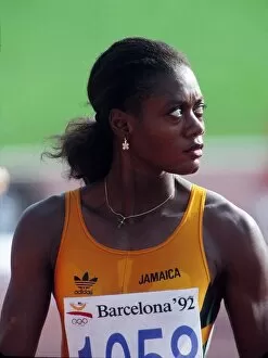 Images Dated 10th August 2011: 1992 Barcelona Olympics: Womens 100m