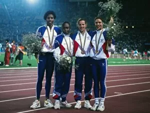 Images Dated 5th May 2011: 1992 Barcelona Olympics: Womens 4x400m Relay