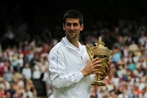 Images Dated 3rd July 2011: 2011 Wimbledon champion Novak Djokovic
