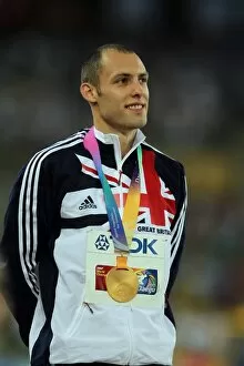 Images Dated 3rd September 2011: 400m hurdles World Champion Dai Greene