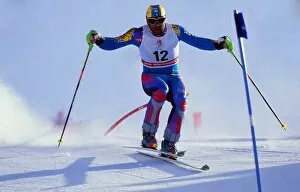 Images Dated 17th December 2009: Alberto Tomba - 1992 Albertville Winter Olympics - Mens Slalom