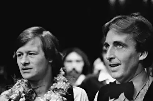 Alex Higgins & Terry Griffiths after the 1981 Benson & Hedges Masters Final