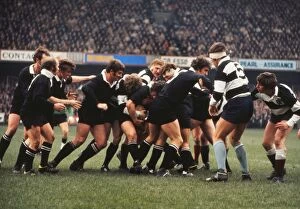 Images Dated 5th February 2013: The All Blacks forwards maul the ball against the Barbarians in 1973