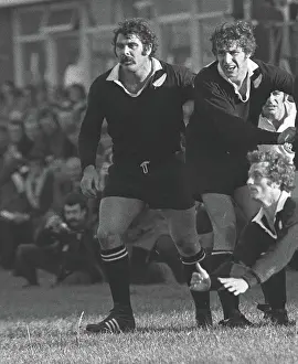 All Blacks Keith Murdoch, Peter Whiting and Lyn Colling face Western Counties in 1972