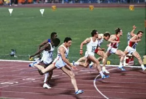 Images Dated 21st December 2010: Allan Wells wins 100m gold at the 1980 Moscow Olympics