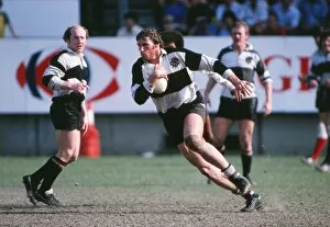 Images Dated 19th March 2010: Andy Ripley on the ball for the Barbarians at the 1981 Hong Kong Sevens