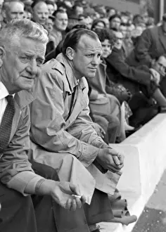 Arsenal trainer Billy Milne pictured at his last match before retirement after 39 years service as player and trainer