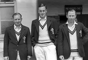 Arthur McIntyre, Peter May, David Fletcher - Surrey C. C. C