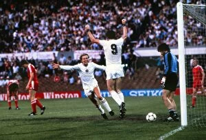 Images Dated 27th May 2011: Aston Villas Peter Withe celebrates scoring the only goal in the 1982 European Cup Final