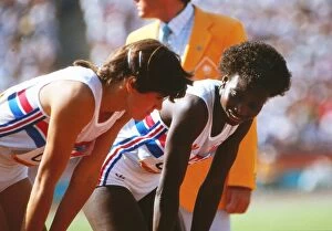 Images Dated 7th April 2011: athy Smallwood-Cook and Beverley Callender - 1984 Los Angeles Olympics