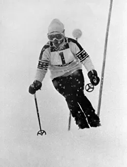 1972 Sapporo Winter Olympics Collection: Barbara Cochran - 1972 Sapporo Winter Olympics - Skiing