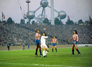 Bayern Munichs Gerd Muller during the 1974 European Cup Final replay