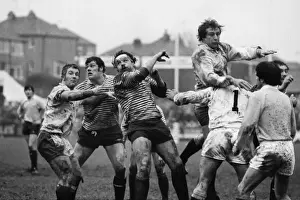 Bill Beaumont and Fran Cotton during the 1980 County Championship Final
