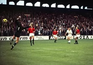 Euro 1972 Collection: Belgiums Raoul Lambert scores at Euro 72