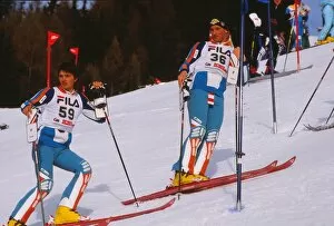 Images Dated 3rd September 2012: The Bell brothers - 1987 FIS World Championships
