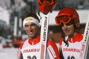 Images Dated 1st May 2012: The Bell brothers - 1988 FIS World Cup - Val d Isere