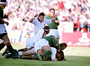 Images Dated 6th June 2012: Ben Clarke scores for England against South Africa in 1994