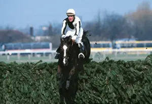 Ben Nevis clears the last on the way to winning the 1980 Grand National