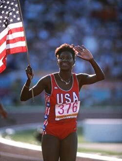 Images Dated 25th March 2011: Benita Fitgerald-Brown - 1984 Los Angeles Olympics