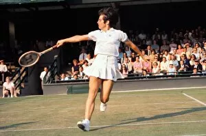 Images Dated 14th June 1970: Billie Jean King - 1970 Wightman Cup